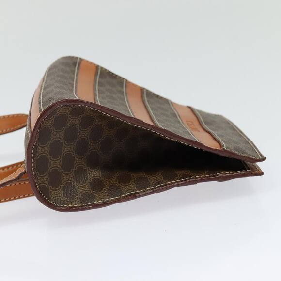 CELINE Macadam Canvas Backpack Pvc Leather Brown - Picture 5 of 12